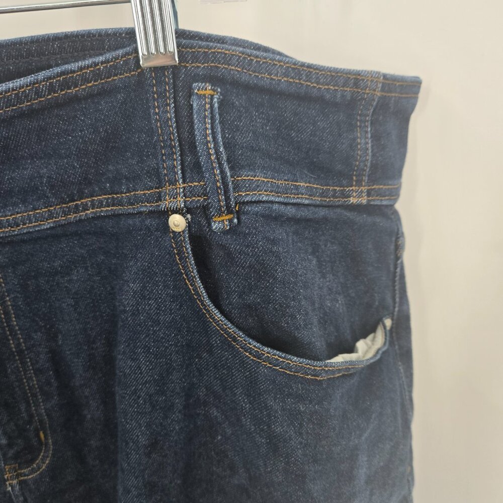Lane Bryant Dark Blue Ultra High-Rise Signature Fit Wide Leg Jeans 24 Long - Picture 5 of 14